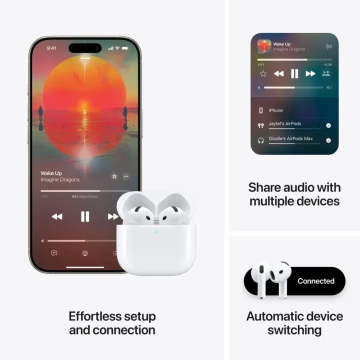 Apple Air Pods 4 (4th Generation) ANC Master Copy
